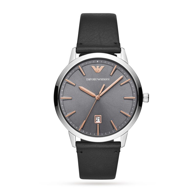 43mm Mens Leather Watch