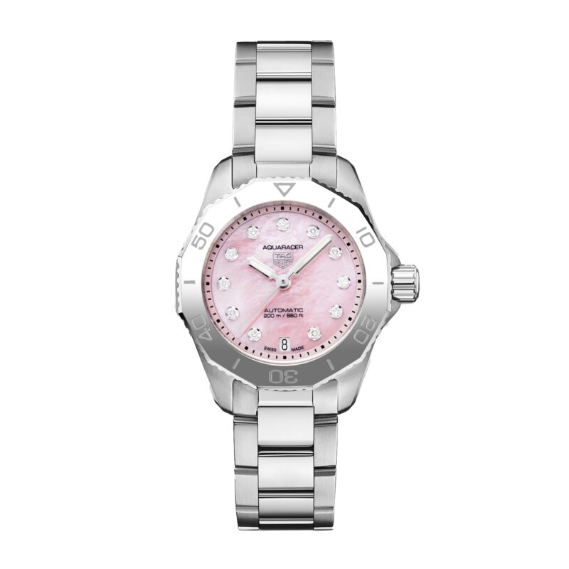 Aquaracer 30mm Ladies Watch Strawberry Pink The Watches Of Switzerland Group Exclusive