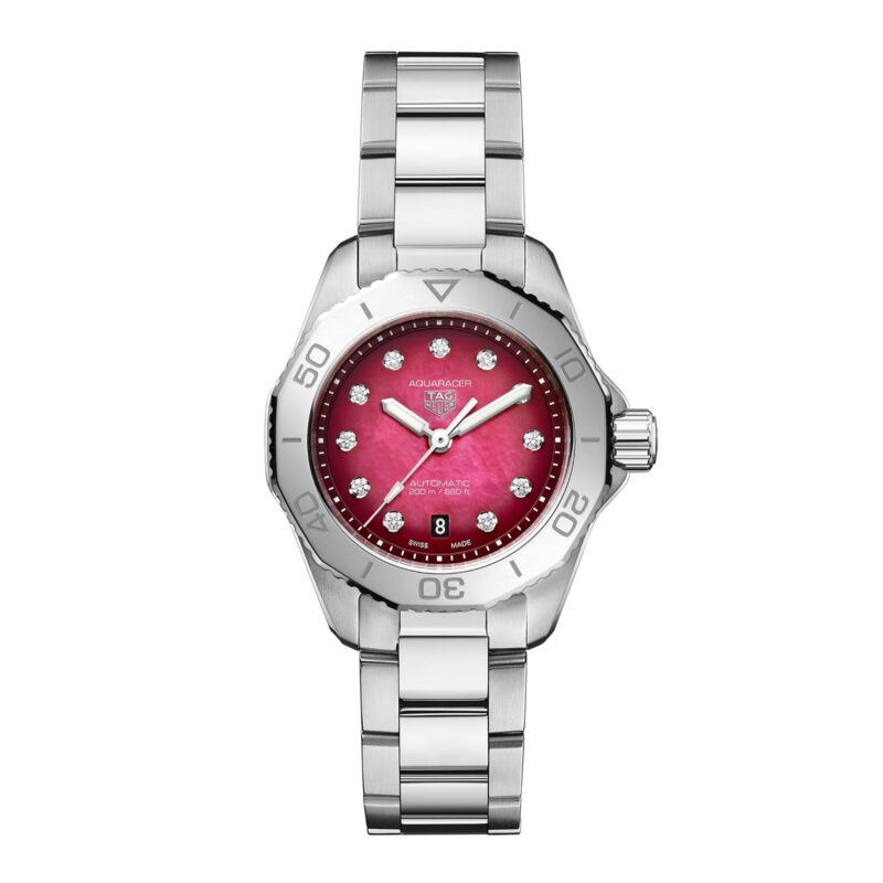 Aquaracer Professional 200 Date 30mm Ladies Watch Red