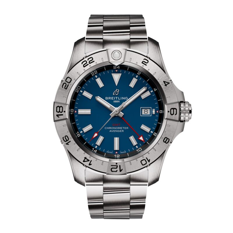 Avenger Automatic GMT 44mm Mens Watch Blue Stainless Steel