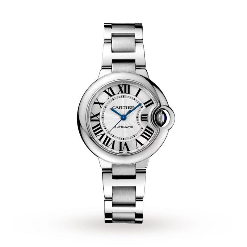 Ballon Bleu de Cartier watch, 33 mm, steel