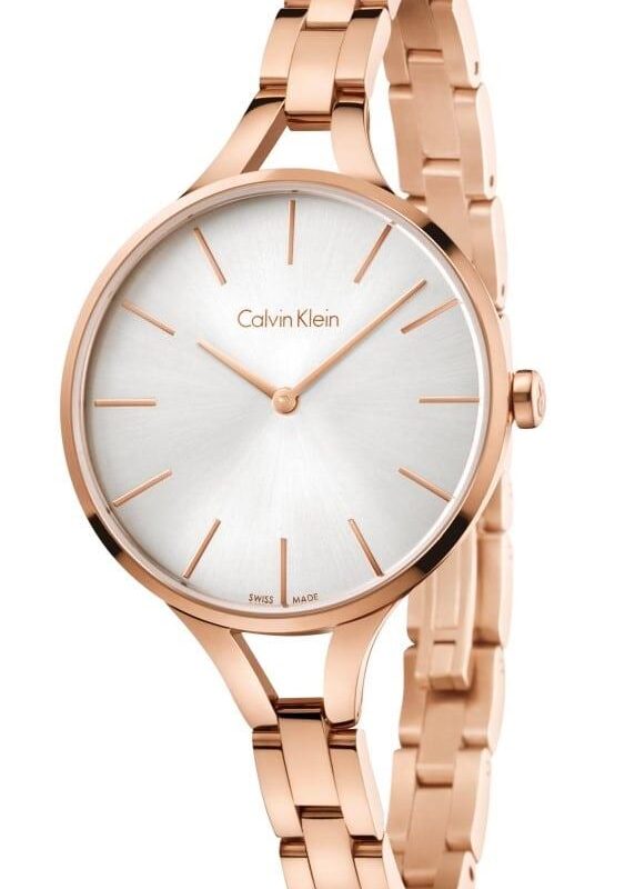 Calvin Klein Graphic Rose Gold Ladies' Watch K7E23646