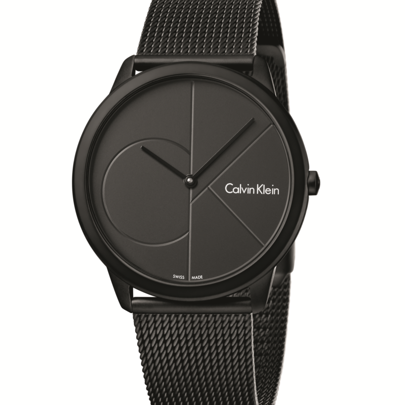 Calvin Klein Minimal Black Mens Watch K3M514B1