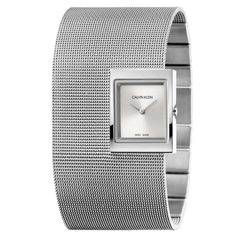Calvin Klein Offsite Quartz Silver Dial Milanese Stainless Steel Bracelet Ladies Watch K9K23124