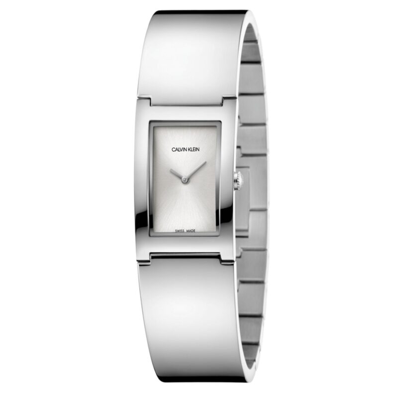 Calvin Klein Polished Quartz Silver Dial Stainless Steel Ladies Watch K9C2N116 RRP £229