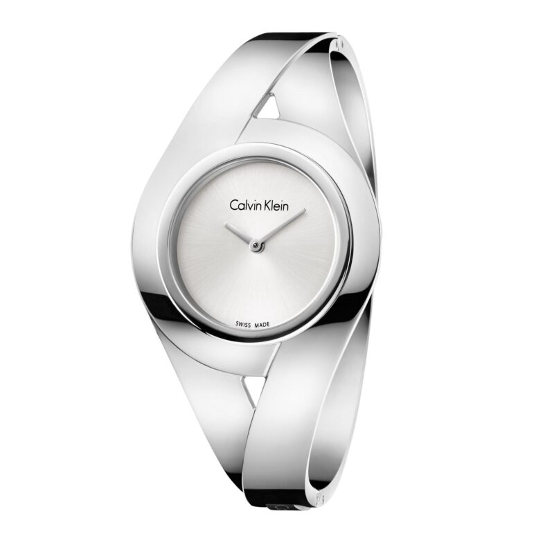 Calvin Klein Sensual Quartz Silver Dial Stainless Steel Bracelet Ladies Watch K8E2S116