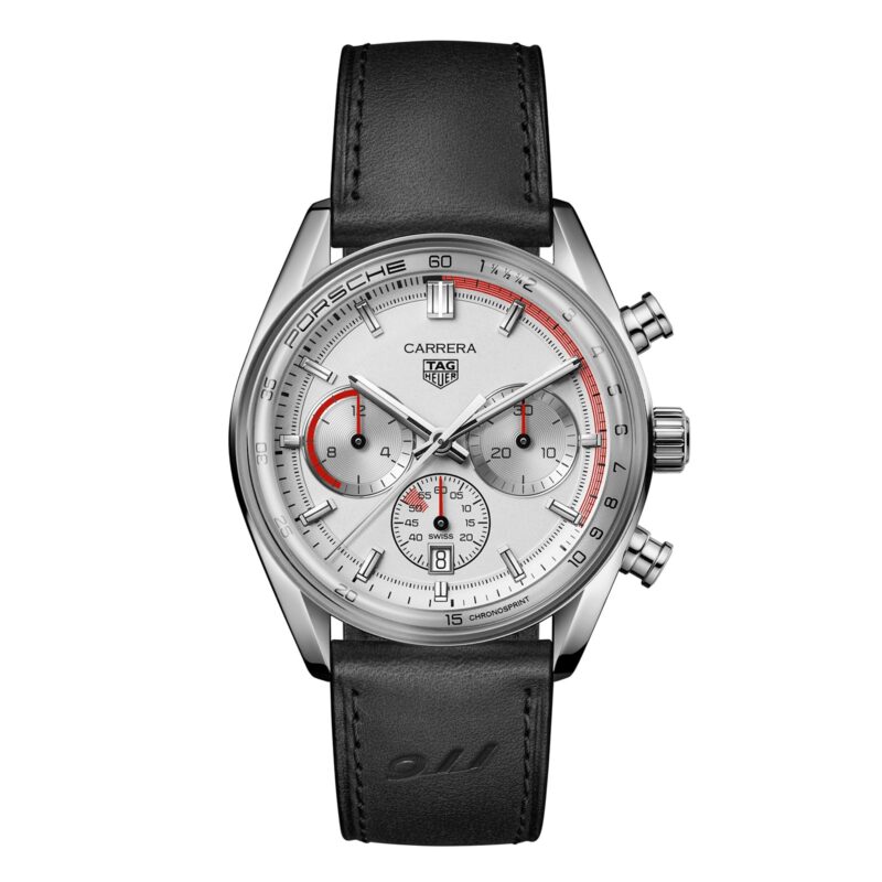 Carrera Chronosprint X Porsche Special Edition 42mm Mens Watch Silver