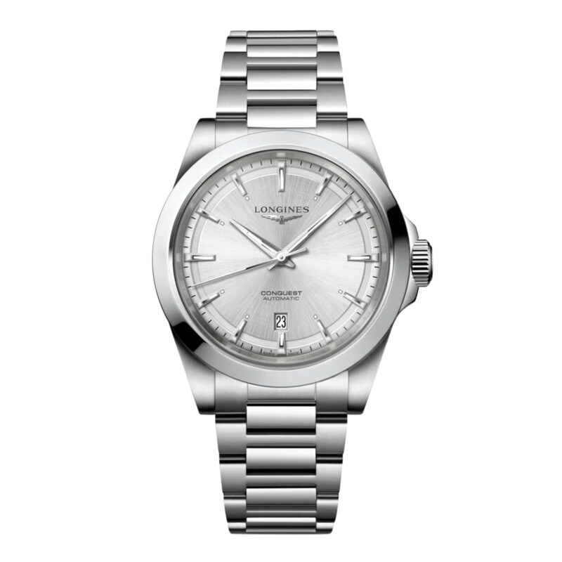 Conquest 41mm Mens Watch Silver