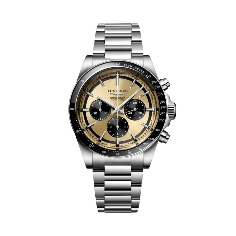 Conquest Chronograph 42mm Mens Watch Brown