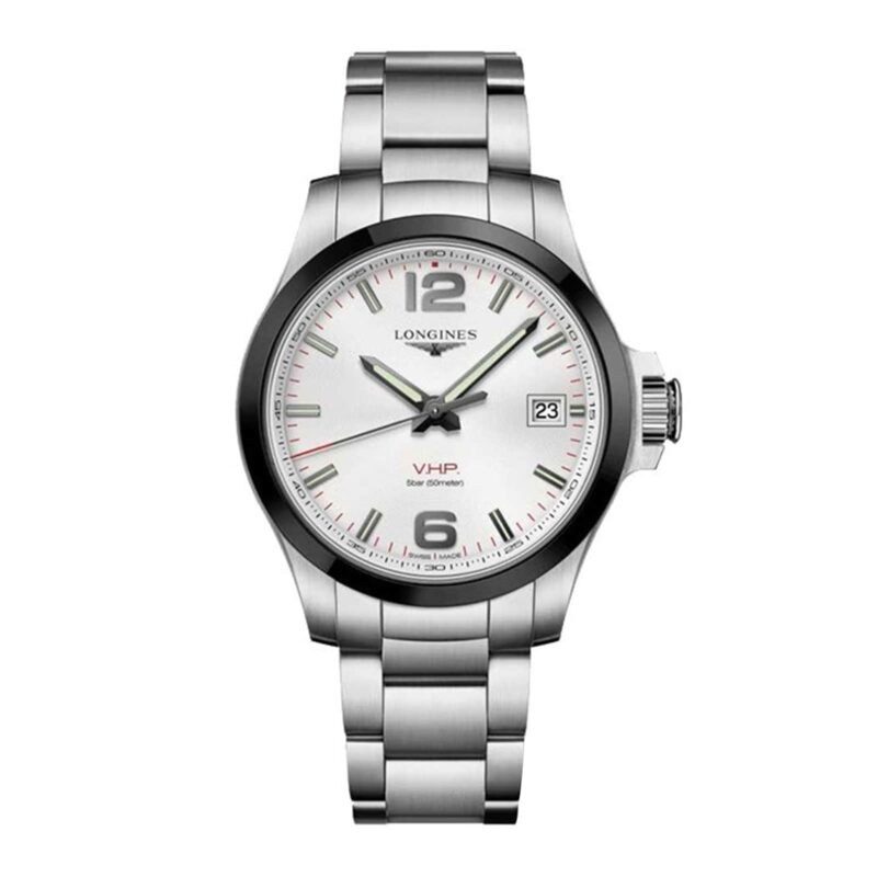 Conquest VHP 41mm Mens Watch Silver