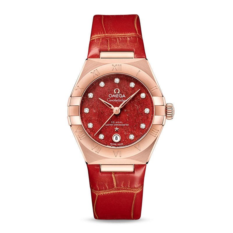 Constellation Co-Axial Master Chronometer 29mm Ladies Watch Red