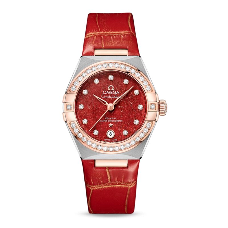 Constellation Co-Axial Master Chronometer 29mm Ladies Watch Red