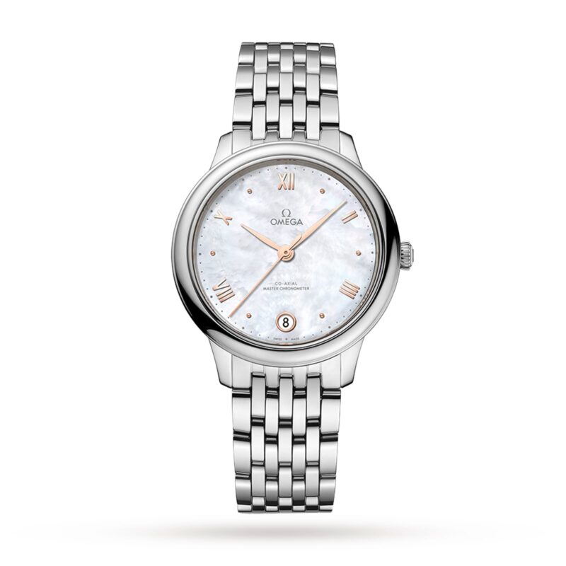 De Ville Prestige Co-Axial Master Chronometer 34mm Ladies Watch Mother Of Pearl