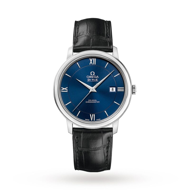 De Ville Prestige Mens 39.5mm Automatic Co-Axial Blue Mens Watch