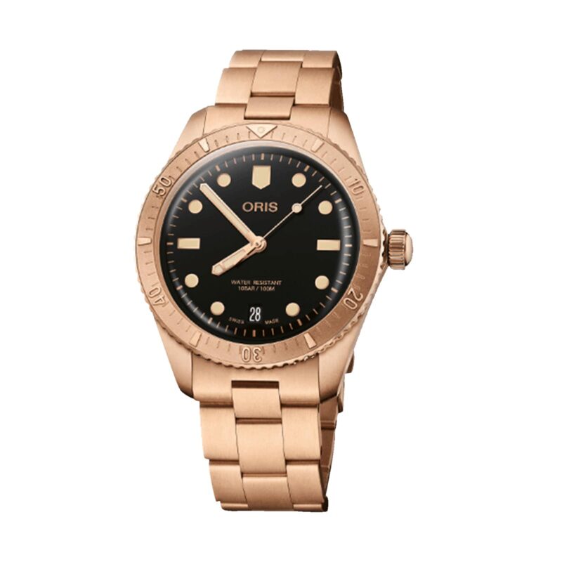 Divers Sixty Five Date Cotton Candy Sepia 38mm Mens Watch Bronze