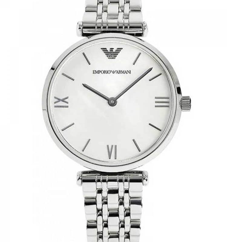 Emporio Armani Ladies Mother of Pearl Dial Watch AR1682