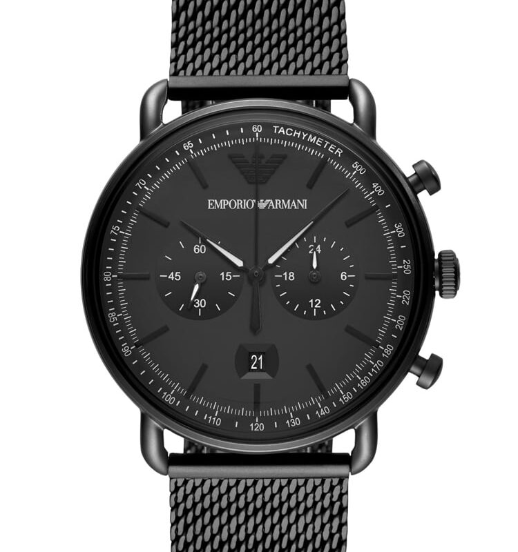 Emporio Armani Mens Aviator Chronograph Watch AR11264