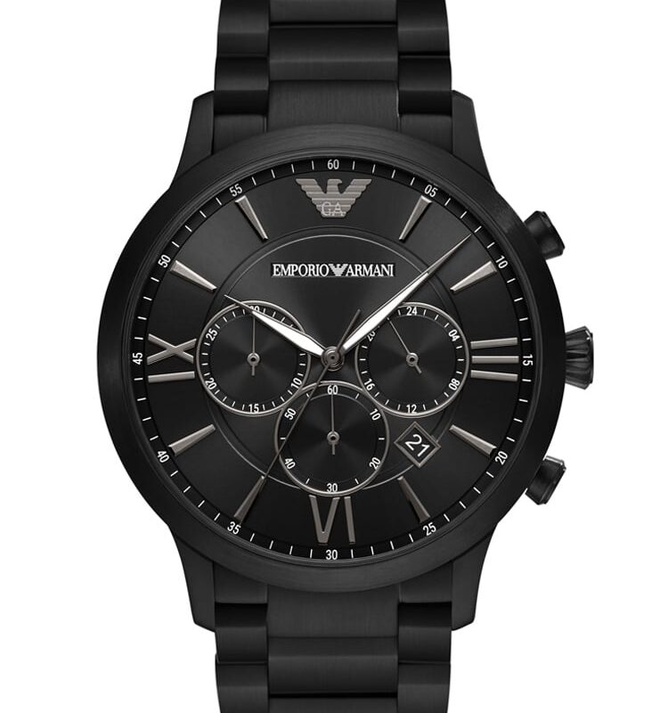 Emporio Armani Mens Black Bracelet Watch AR11349