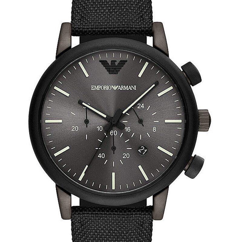 Emporio Armani Mens Luigi Chronograph Strap Watch AR11409
