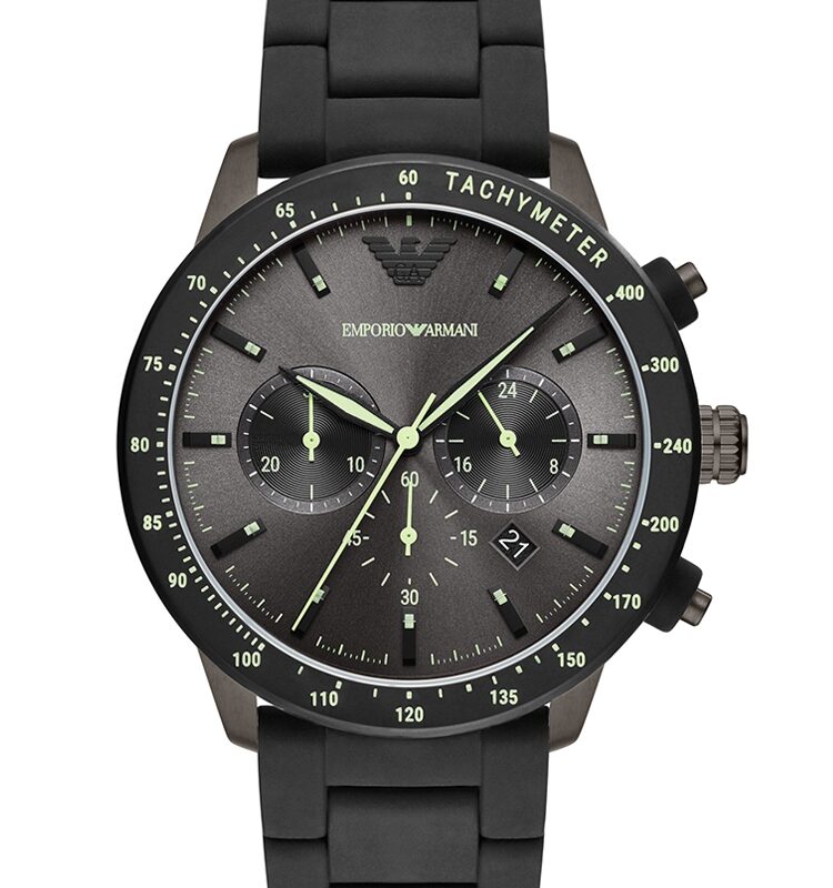Emporio Armani Mens Mario Chronograph Bracelet Watch AR11410