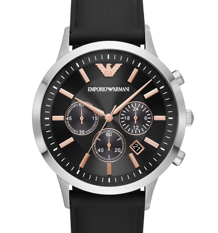 Emporio Armani Mens Renato Chronograph Strap Watch AR11431