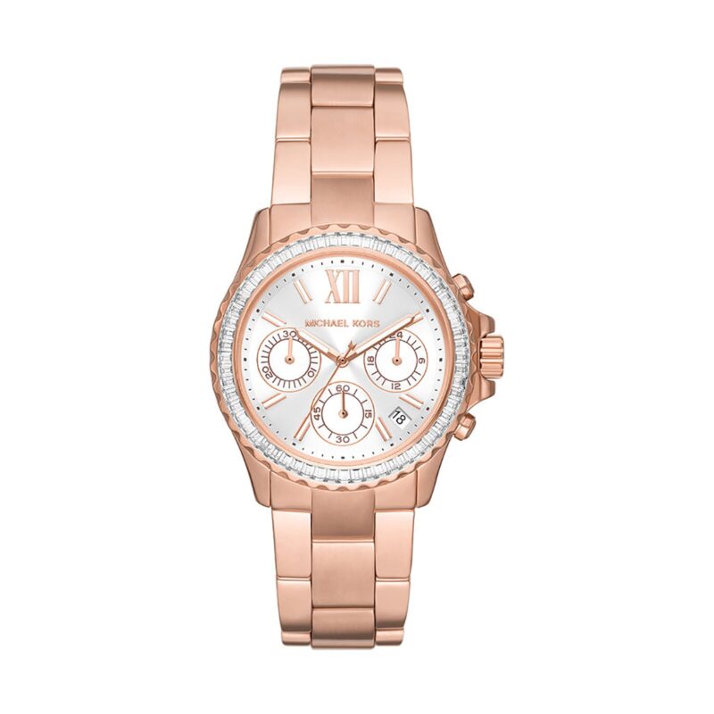 Everest Chronograph 36mm Ladies Watch White Rose Gold