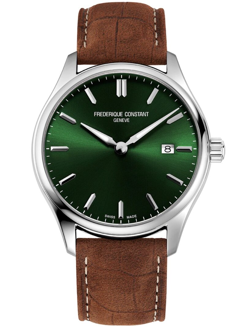 Frederique Constant Mens Classic Green Dial Watch FC-240GRS5B6
