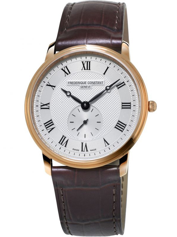 Frederique Constant Mens Slimline Rose Gold Plated Watch FC-235M4S4