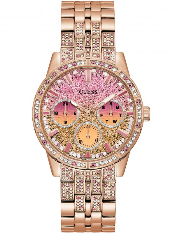 Guess Ladies Cascade Rose Gold Plated Watch GW0365L3