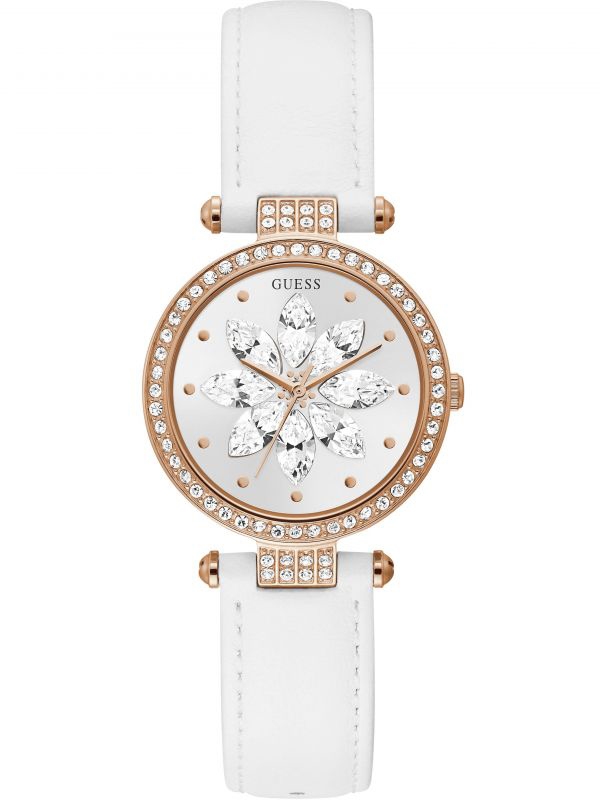 Guess Ladies Full Bloom Rose Gold Plated Watch GW0382L3