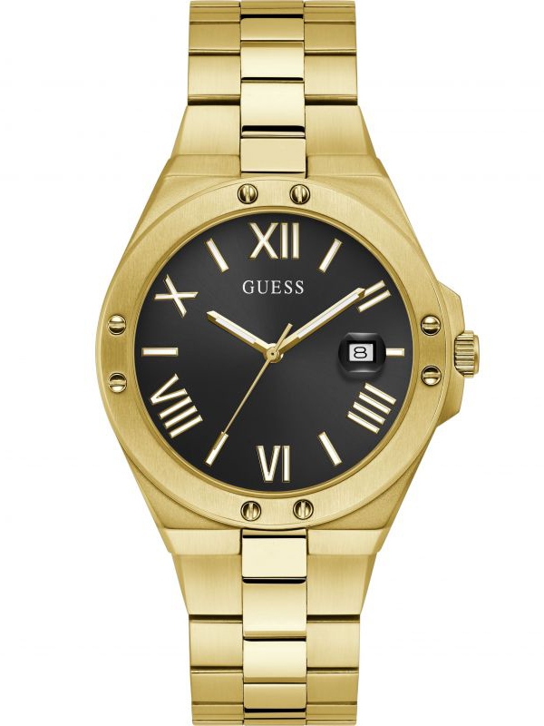 Guess Mens Perspective Gold Plated Watch GW0276G2