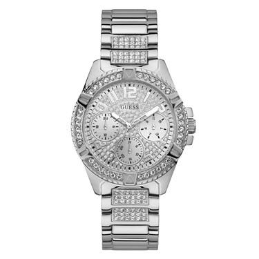 Guess Silver Lady Frontier Crystal Watch