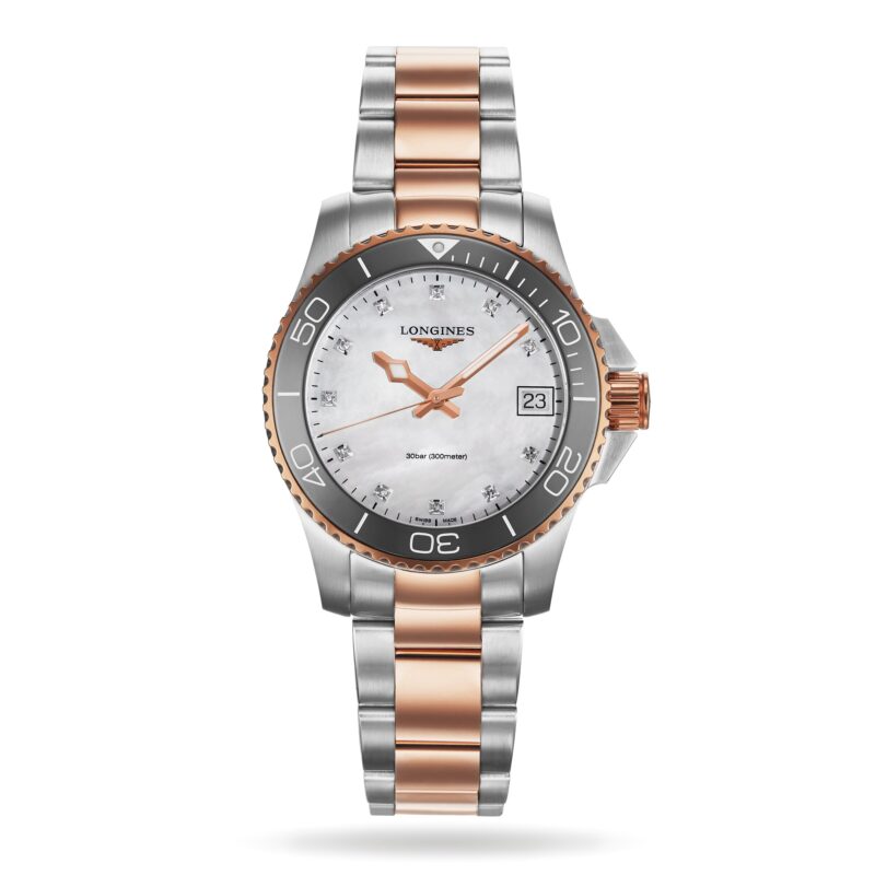 Hydroconquest 32mm Ladies Watch Mother Of Pearl Rose Exclusive to The Watches Of Switzerland Group