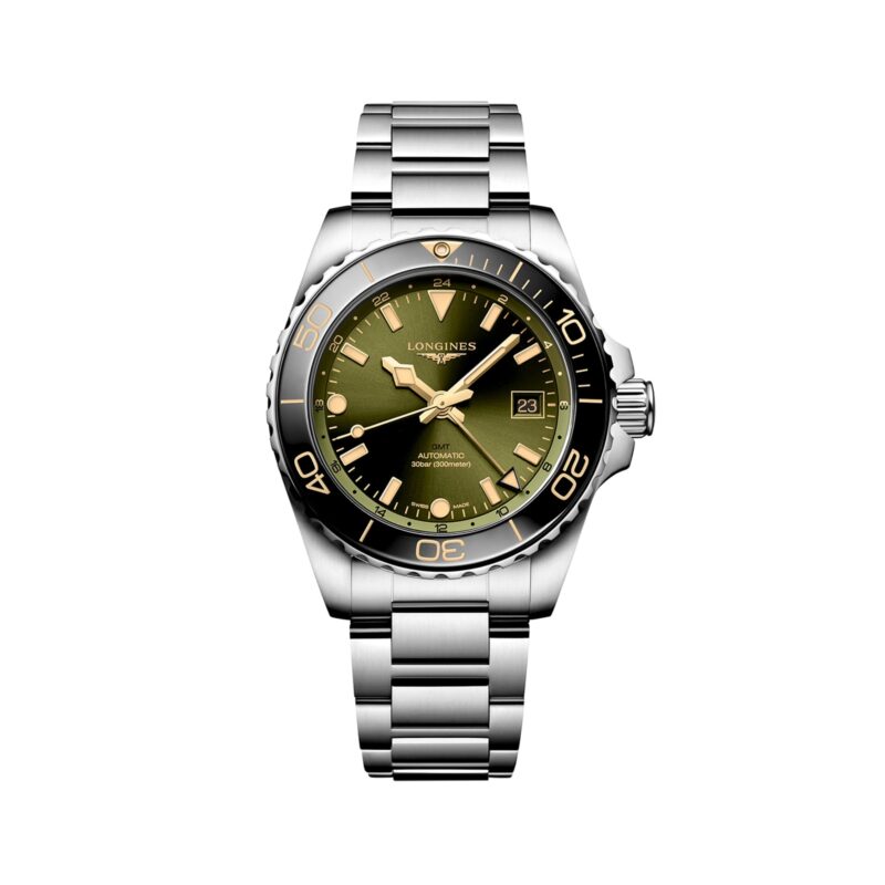 Hydroconquest 41mm Mens Watch Green Stainless Steel
