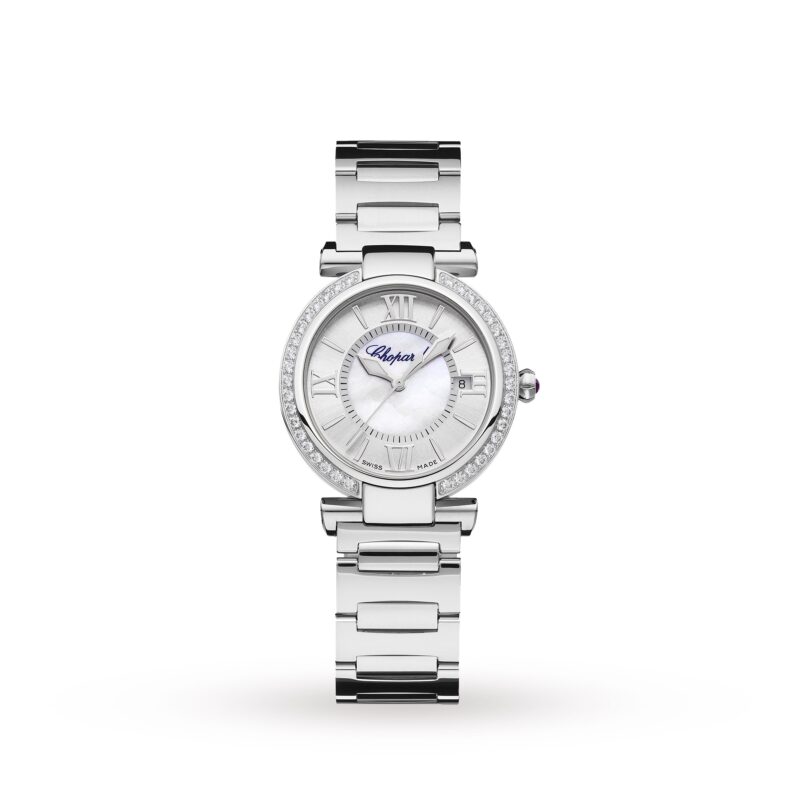 Imperiale 29mm Automatic Stainless Steel Diamond and Amethyst Ladies Watch