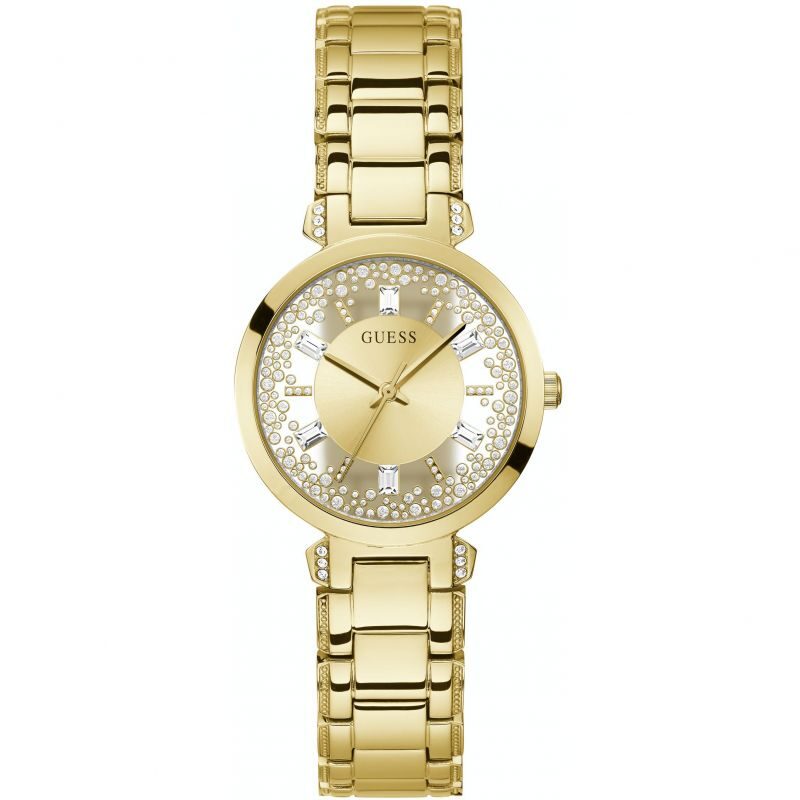 Ladies Guess Crystal Clear Watch