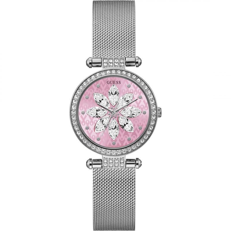 Ladies Guess Sparkling Pink Watch