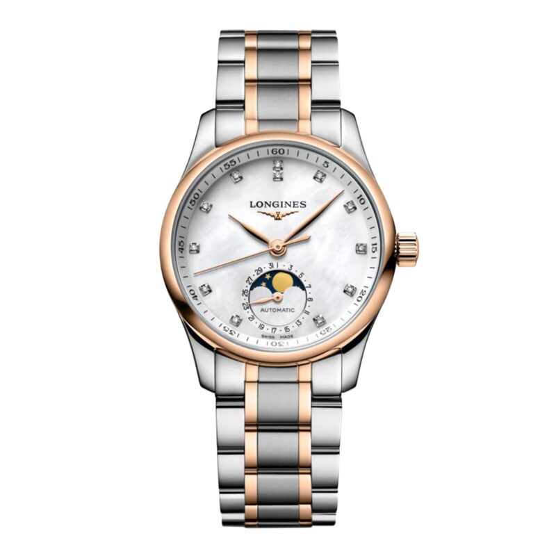 Master Collection Moophase 34mm Ladies Watch Mother Of Pearl