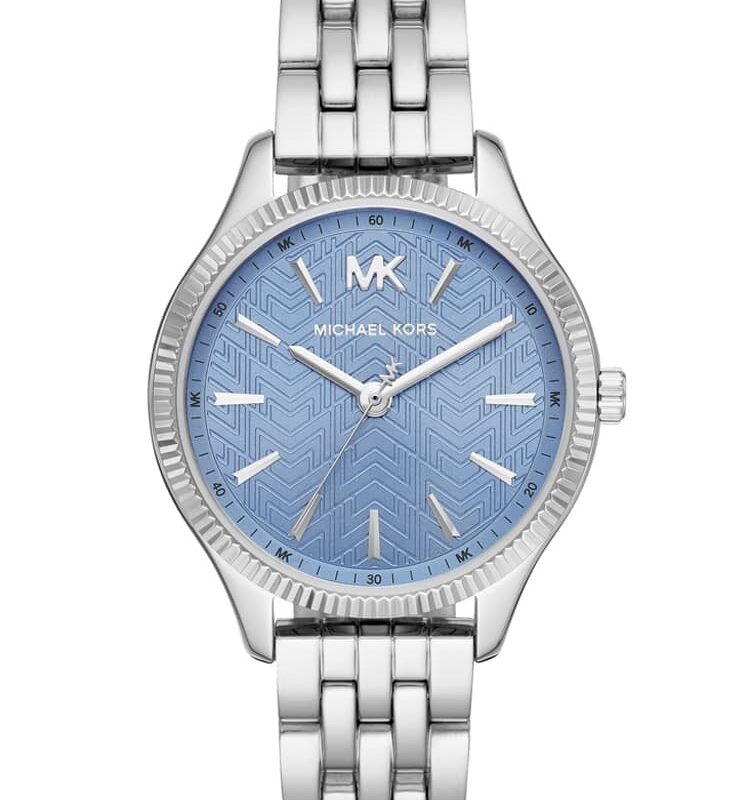 Michael Kors Ladies Lexington Stainless Steel Blue Dial Bracelet Watch MK6639