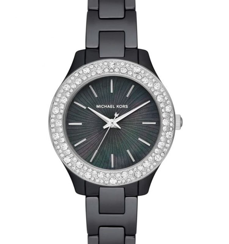 Michael Kors Ladies Liliane Ceramic Bracelet Watch MK4650