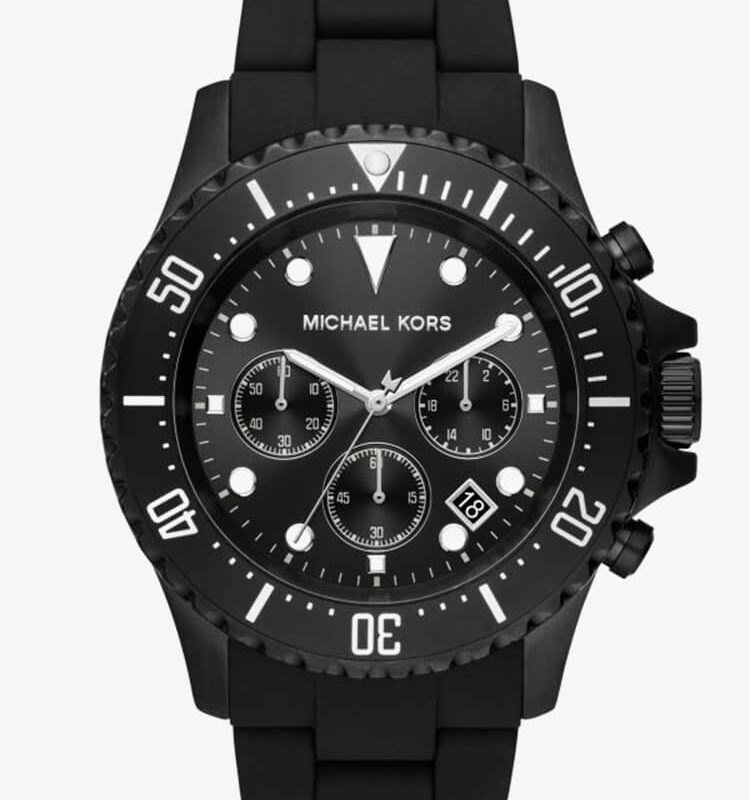 Michael Kors Mens Everest Black Chronograph Watch MK8980