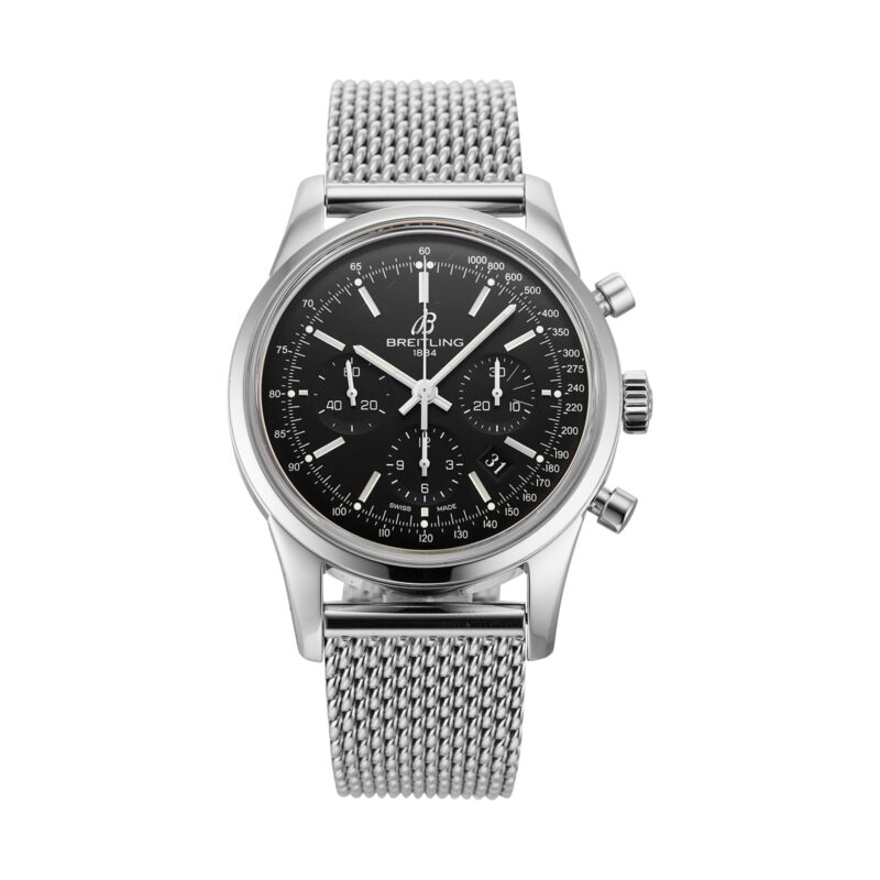 Pre-Owned Breitling Transocean Chronograph Mens Watch AB015212/BA99