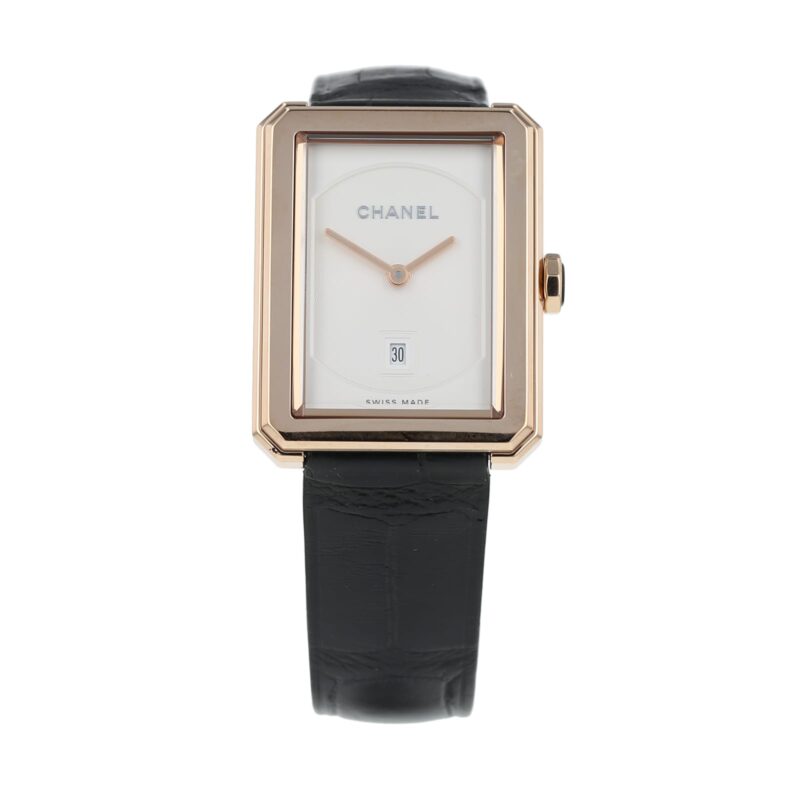 Pre-Owned Chanel BOY-FRIEND Beige Gold Ladies Watch H4313