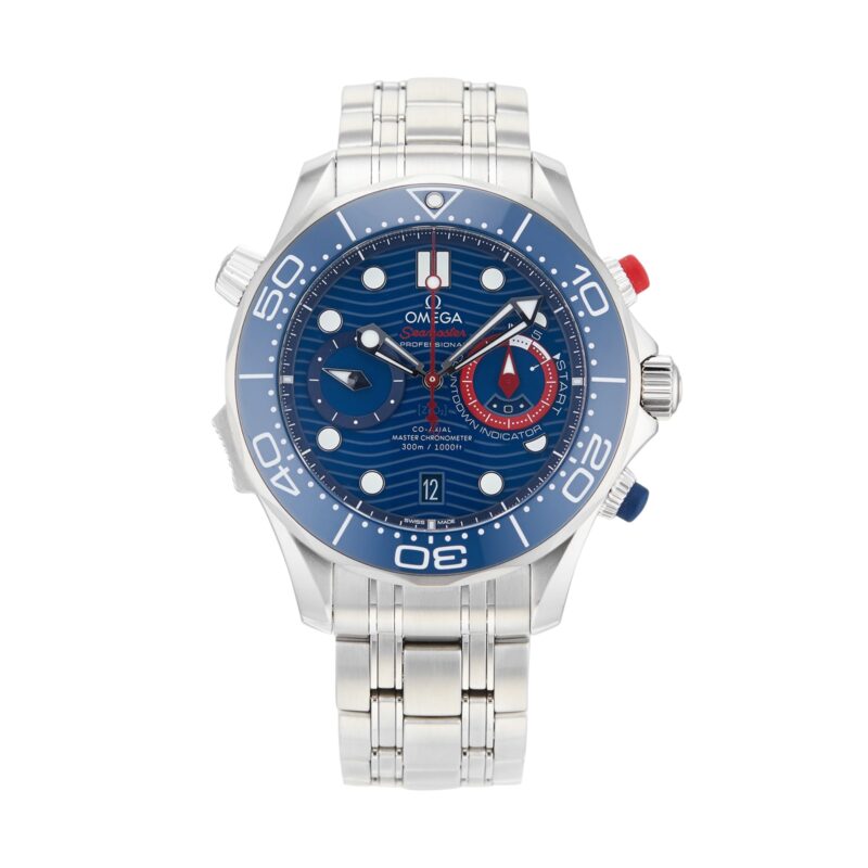 Pre-Owned OMEGA Seamaster America's Cup Master Chronograph Automatic Mens Watch 210.30.44.51.03.002