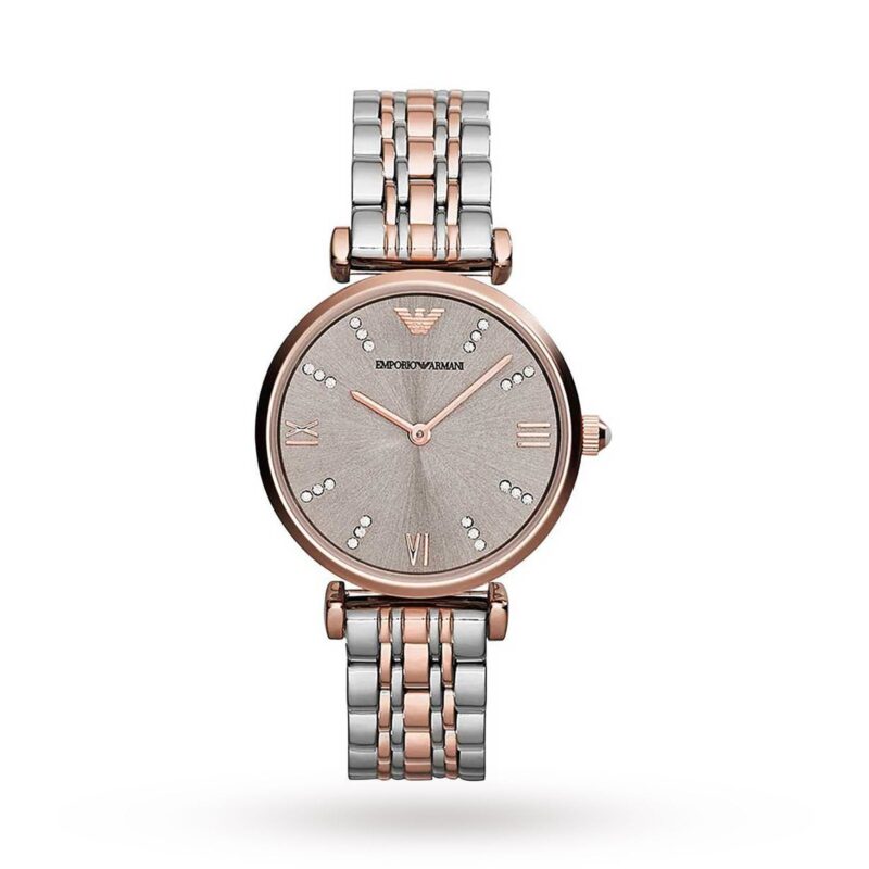 T-Bar Rose Gold Tone Two Tone Ladies Watch
