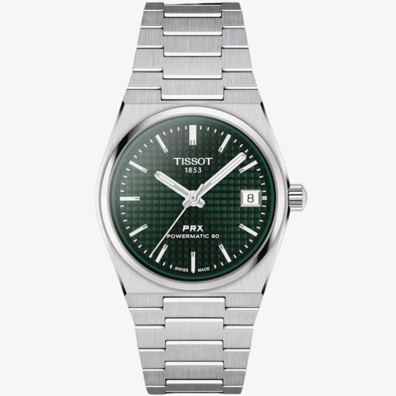 Tissot Ladies Prx Powermatic 80 Green Dial Watch T137.207.11.091.00