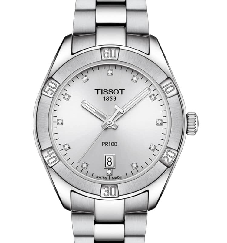 Tissot Ladies T-Classic PR-100 Sports Chic Diamond Watch T101.910.11.036.00