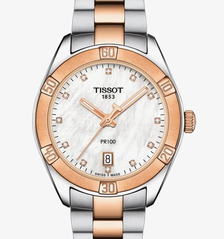 Tissot Ladies T-Classic PR-100 Sports Chic Pearl Watch T101.910.22.116.00