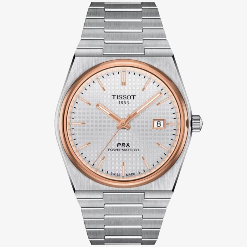 Tissot Mens PRX Powermatic Rose Gold Watch T137.407.21.031.00