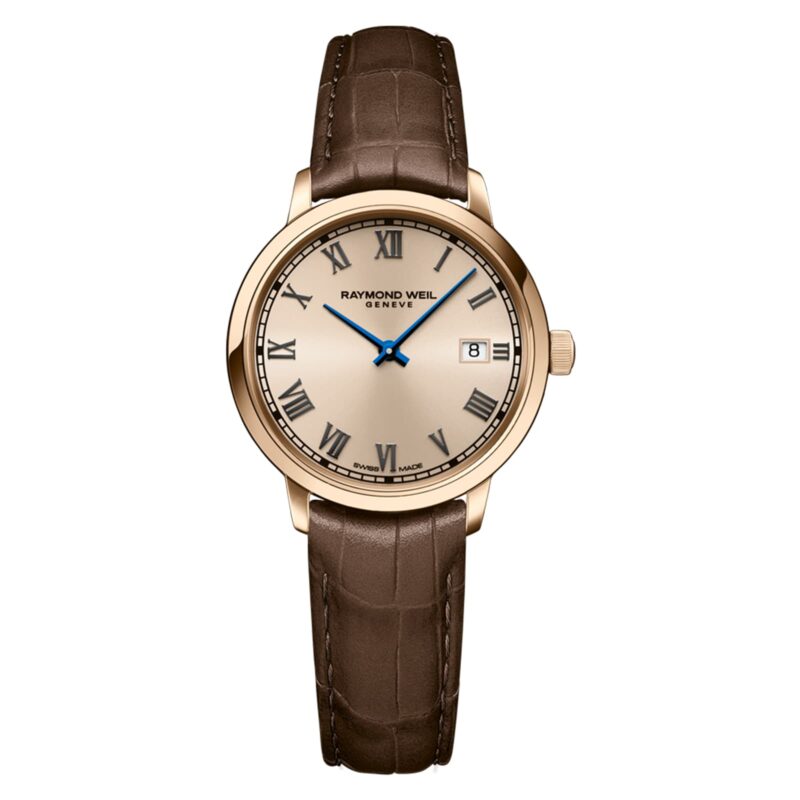 Toccata Ladies Brown Leather Quartz Watch, 29 mm